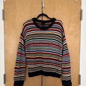 Lumiere Striped Knit Sweater - Women's M